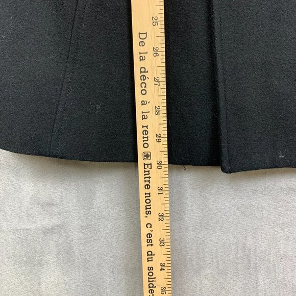 Tommy Hilfiger Mens Double Breasted Pea Coat 38S Medium Black Wool Jacket - Picture 9 of 10